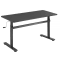 Boost Industries Floor Standing Manual Crank Height Adjustable Office Desk – Black #1