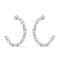 Swarovski Tennis Deluxe Mixed Hoop Pierced Earrings #1