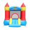 Happy Hop Castle Bouncer with Slide & Hoop #2