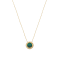 Michael Kors 14k Gold-Plated Sterling Silver Focal Stone Pendant Necklace #1