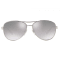 Burberry Ladies Pilot Sunglasses - Silver/Gunmetal/Grey Frame with Grey Gradient Mirror #2