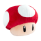 Club Mocchi-Mocchi Super Mario Mushroom Jumbo Plush Stuffed Toy #3
