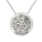 Karing 10k White Gold Diamond Pendant with 18" Chain