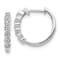 Karing 14k White Gold Diamond Hoop Earrings