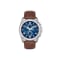 Relic by Fossil Daley Quartz Stainless Steel and Leather Casual Watch