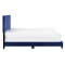 Worldwide JEDD Fabric Upholstered 60'' Queen Bed - BLUE #2