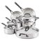 Kitchen Aid Stainless Steel 5-Ply Clad 10pc Cookware Set