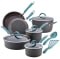 Rachael Ray Cucina 12pc HA nonstick cookware set - blue