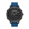 Skechers Lawndale 48MM Analog-Digital Chronograph Watch with Silicone Strap & Metal Case - Black and Blue