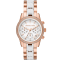 Michael Kors Ritz Rose Gold-Tone and Acetate Curb Link Watch #1