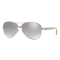 Burberry Ladies Pilot Sunglasses - Silver/Gunmetal/Grey Frame with Grey Gradient Mirror #1