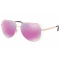 Michael Kors MK-1024 Lai Sunglasses - Rose Gold-Tone Frames with Fuschial Mirror Lens