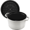 Staub 4.75L Round Cocotte - White Truffle #3
