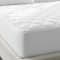 Athena 100% Cotton Mattress Pad Queen- White Color #2
