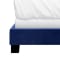 Worldwide JEDD Fabric Upholstered 60'' Queen Bed - BLUE #3