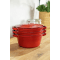 Staub La Cocotte stackable Set 4 Piece | Round | Cast Iron | Cherry #5