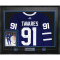 Frameworth John Tavares Signed Framed Toronto Maple Leafs Blue Adidas Jersey