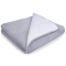HUSH Weighted Sherpa Throw - 8lbs - Grey & White