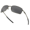 Oakley Square Wire™ Sunglasses - Carbon Frame/Grey Polarized Lenses #5
