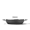 SMEG 11” Skillet - Deep Pan with Lid - 2 Handles 28cm - Matte Black #4