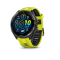 Garmin® Forerunner® 965 Carbon Gray DLC Titanium Bezel Black Case Amp Yellow/Black Silicone Band - 47MM