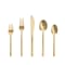 Fortessa Arezzo Brushed Gold 20 PC Flatware Set (18/10) #1