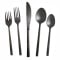 Fortessa Arezzo Brushed Black 20 PC Flatware Set (18/10) #1