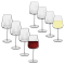 Luigi Bormioli Talismano 8Pc Stemware Gift Set - 4 Bordeaux & 4 Chardonnay Glasses