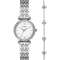 Fossil Carlie Silver Ladies Watch with Bracelet Gift Set