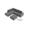 Outdoorz Essentials - Feel Outdoor Sectional - Gray #2