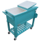 Permasteel - 80QT Furniture Style Patio Cooler - TEAL #3