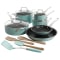 Martha Stewart 14-Piece Non-Stick Enamelled Aluminum Cookware Set - Martha Blue