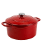 Lodge Enamel 5.5 Quart Red Cast Iron Dutch Oven