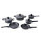CUISIPRO Cookware Set, Soft Touch Aluminum Non-stick 10pc