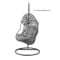 Backyard Lifestyles - Swing Chair (Rope) w/ Waterproof Cushion (Black Frame + Gray Cushion) #1