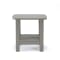 Backyard Lifestyles - Side Table w/Shelf - Light Gray #2