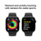 Apple Watch Series 10 GPS + Cellular 46mm Jet Black Aluminium Case with Black Sport Band - M/L #4