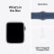Apple Watch SE GPS 40mm Silver Aluminium Case with Denim Sport Band - S/M #7