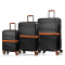 CHAMPS Vintage II Collection 3-Piece Hard side Luggage Set - Black #1