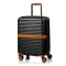 CHAMPS Vintage II Collection Hard Side Carry-on Luggage - Black