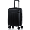 CHAMPS Vintage Black Collection Hard Side Carry-on Luggage - Black