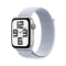 Apple Watch SE GPS + Cellular 44mm Silver Aluminium Case with Blue Cloud Sport Loop #1