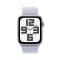Apple Watch SE GPS + Cellular 44mm Silver Aluminium Case with Blue Cloud Sport Loop #2