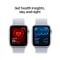 Apple Watch SE GPS + Cellular 44mm Silver Aluminium Case with Blue Cloud Sport Loop #5