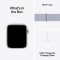 Apple Watch SE GPS + Cellular 44mm Silver Aluminium Case with Blue Cloud Sport Loop #7