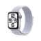 Apple Watch SE GPS + Cellular 40mm Silver Aluminium Case with Blue Cloud Sport Loop #1