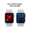 Apple Watch SE GPS + Cellular 40mm Silver Aluminium Case with Blue Cloud Sport Loop #5