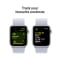 Apple Watch SE GPS + Cellular 40mm Silver Aluminium Case with Blue Cloud Sport Loop #6