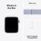 Apple Watch SE GPS + Cellular 40mm Silver Aluminium Case with Blue Cloud Sport Loop #7