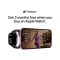 Apple Watch SE GPS + Cellular 40mm Silver Aluminium Case with Blue Cloud Sport Loop #8
